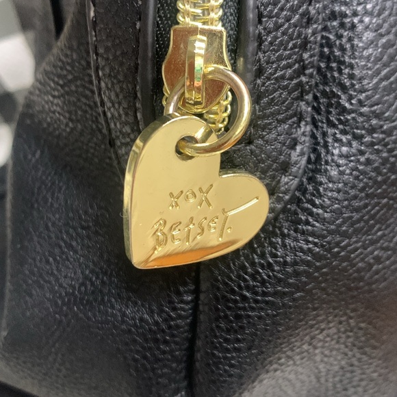 Betsey Johnson black and white check satchel - Picture 11 of 11